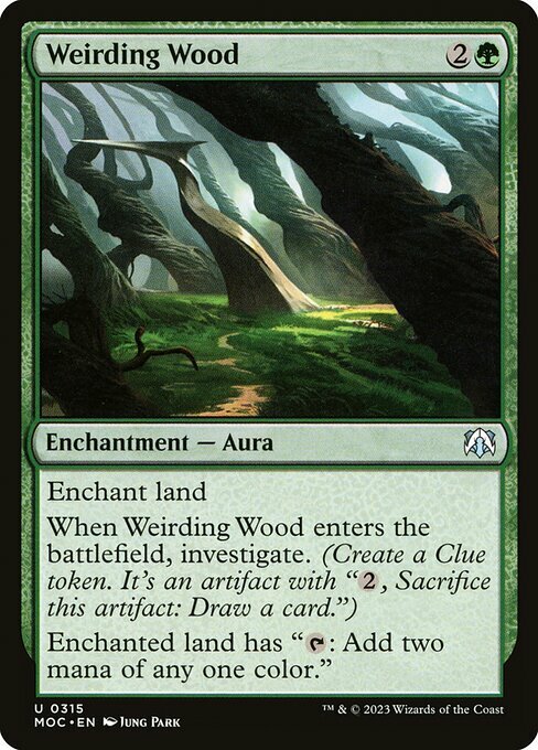 Weirding Wood Card Front