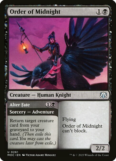 Order of Midnight // Alter Fate Card Front