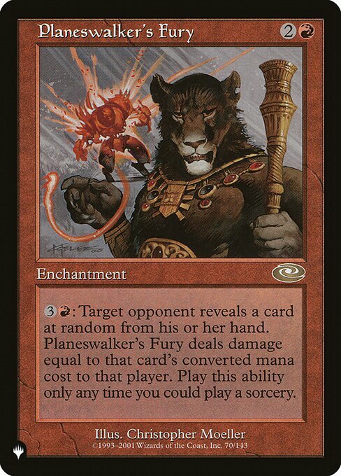 Planeswalker's Fury Card Front