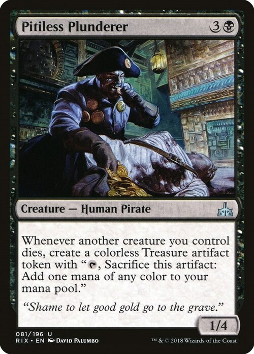 Pitiless Plunderer Card Front