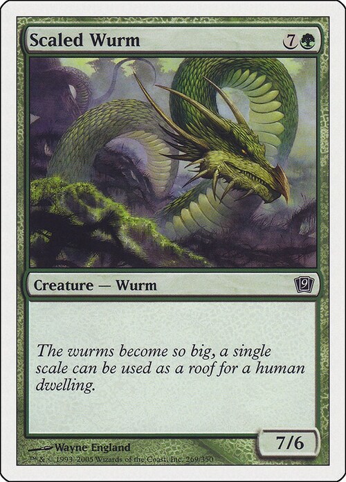 Scaled Wurm Card Front