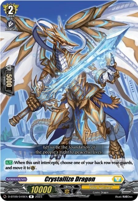 Crystallize Dragon Card Front