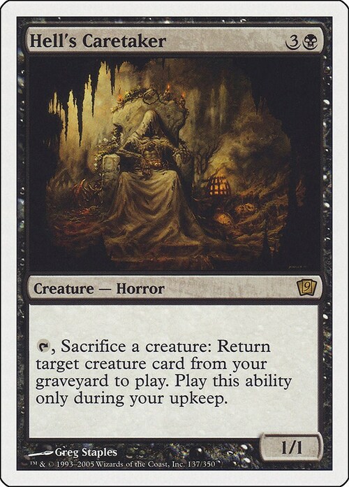 Hell's Caretaker Card Front