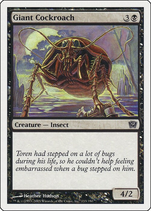 Giant Cockroach Card Front