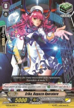 Operator Girl, Erika Card Front