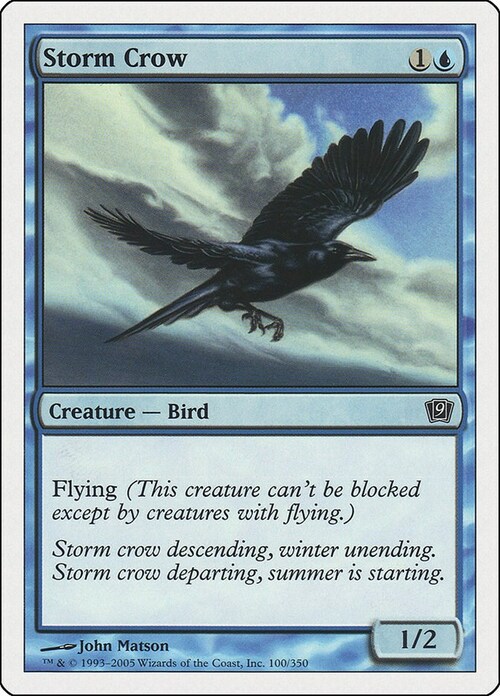 Storm Crow Card Front