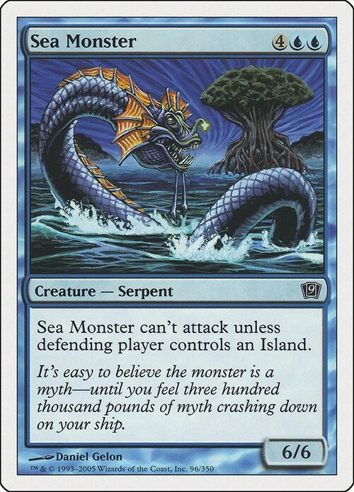 Sea Monster Card Front