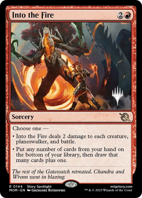 Into the Fire Card Front