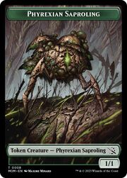 Phyrexian Saproling // Warrior