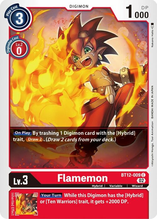 Flamemon Card Front