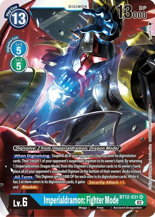 Imperialdramon: Fighter Mode Card Front