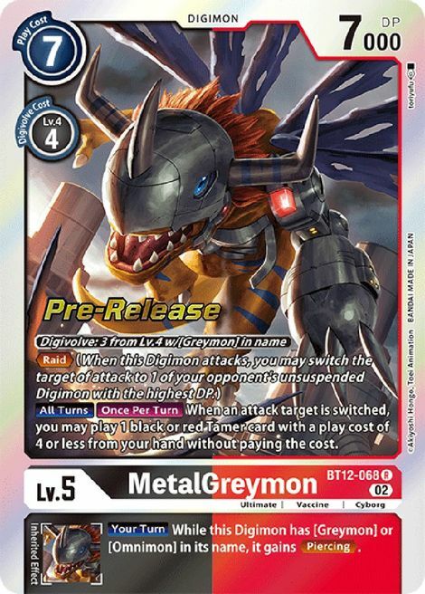 MetalGreymon Card Front