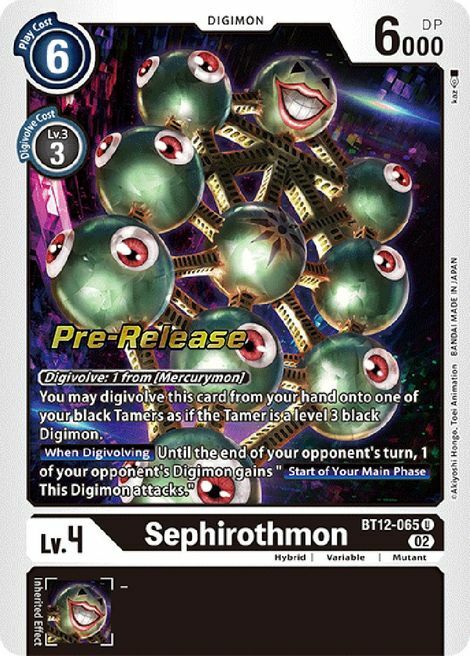 Sephirothmon Card Front