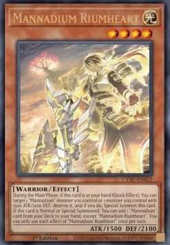 Mannadium Riumheart Card Front