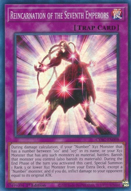 Reincarnation of the Seventh Emperors Card Front