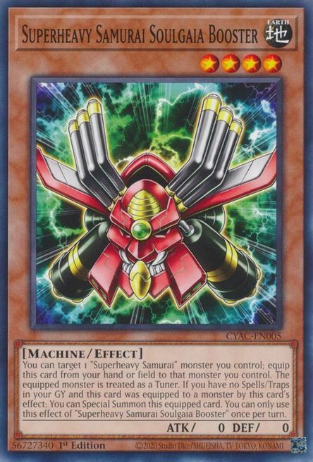 Superheavy Samurai Soulgaia Booster Card Front