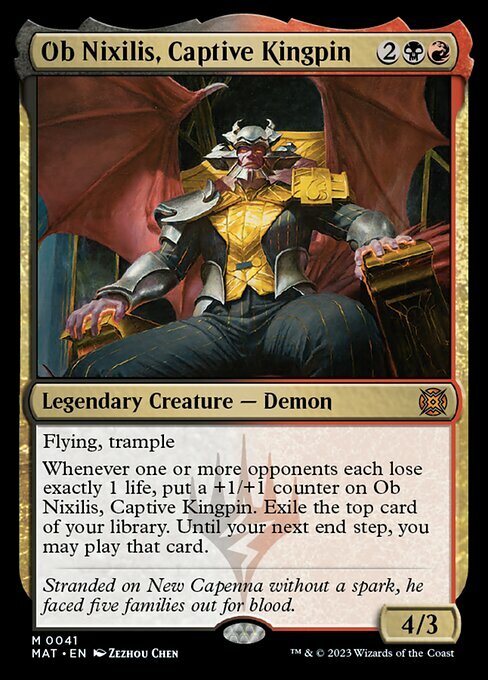 Ob Nixilis, Captive Kingpin Card Front