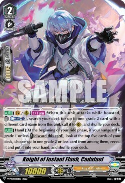 Knight of Instant Flash, Cadafael Card Front