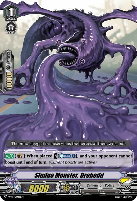 Sludge Monster, Drohedd Card Front