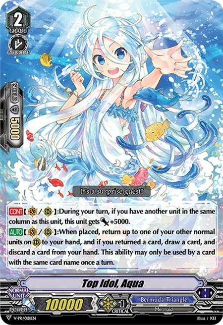 Top Idol, Aqua Card Front