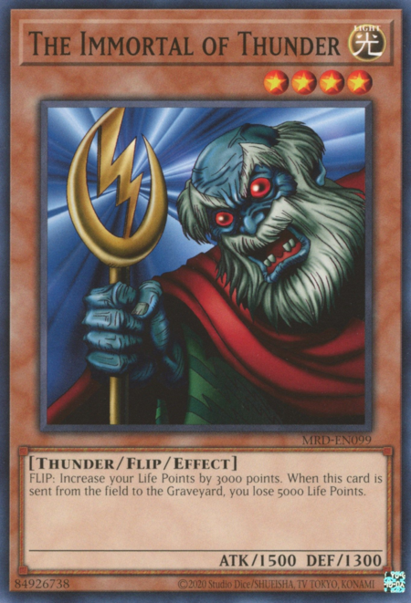 The Immortal of Thunder Card Front