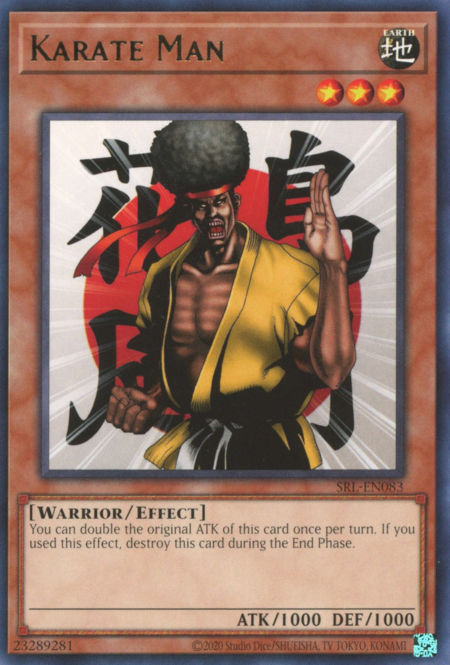 Karate Man Card Front