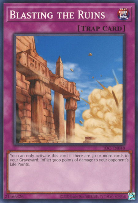 Blasting the Ruins Card Front