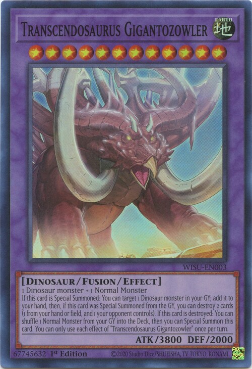 Transcendosaurus Gigantozowler Card Front