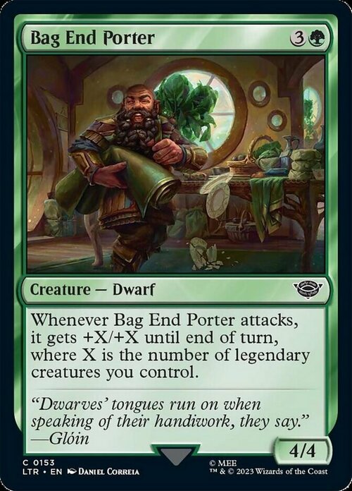 Bag End Porter Card Front