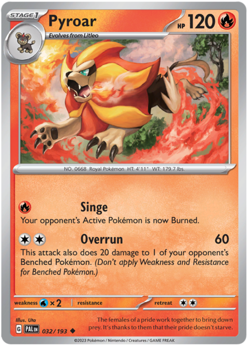 Pyroar Card Front