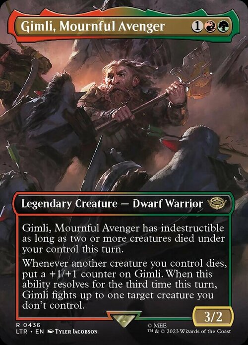 Gimli, Mournful Avenger Card Front