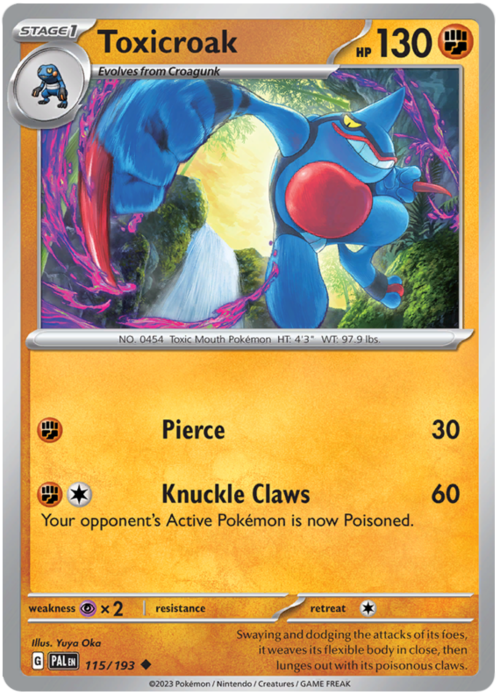 Toxicroak Card Front