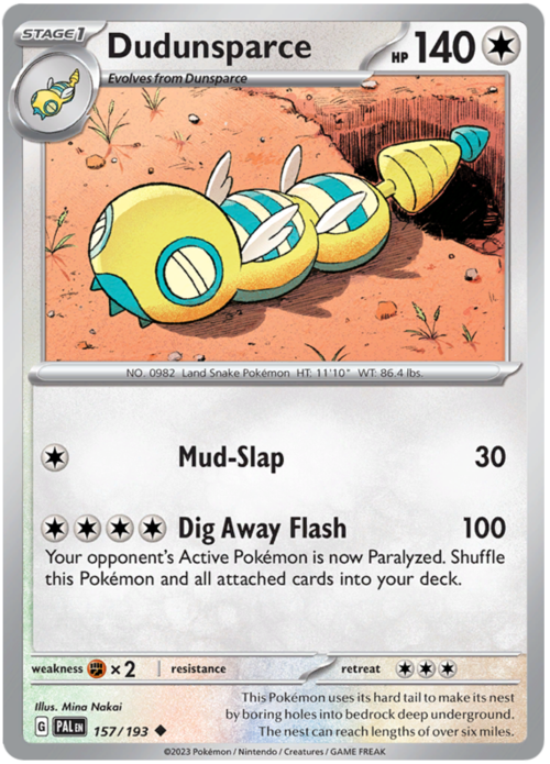 Dudunsparce Card Front