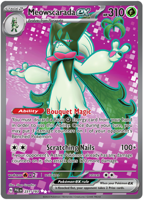 Meowscarada ex Card Front