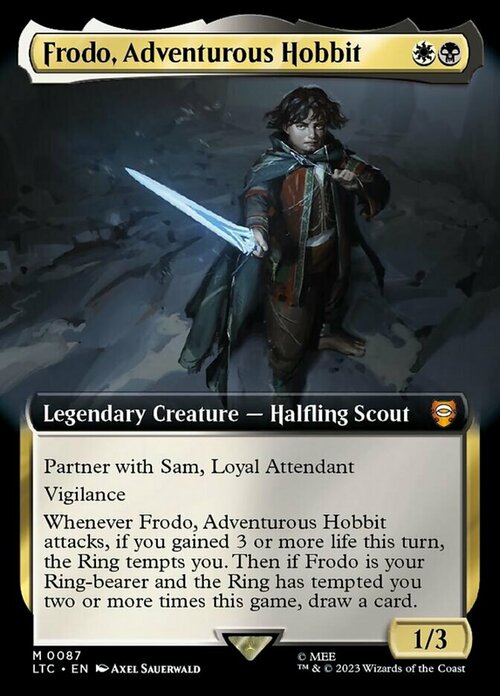 Frodo, Adventurous Hobbit Card Front