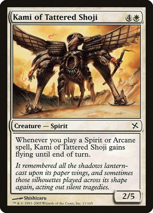 Kami of Tattered Shoji Card Front