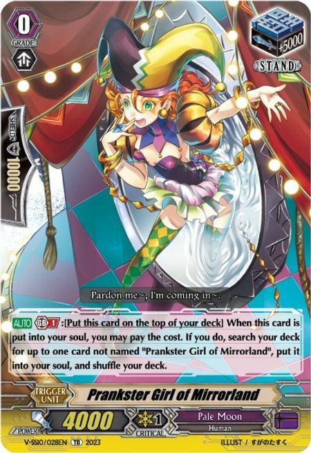 Prankster Girl of Mirrorland Card Front