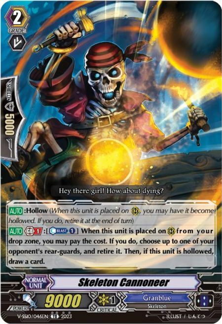 Skeleton Cannoneer Card Front