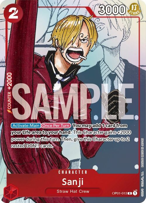 Sanji Card Front