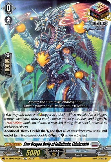 Star Dragon Deity of Infinitude, Eldobreath Card Front