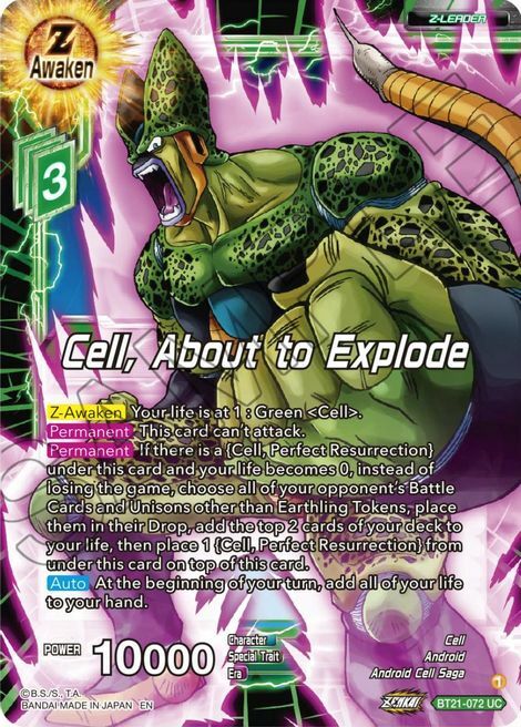 Cell, About to Explode Card Front