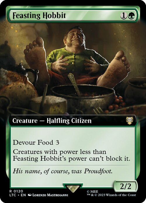 Feasting Hobbit Card Front