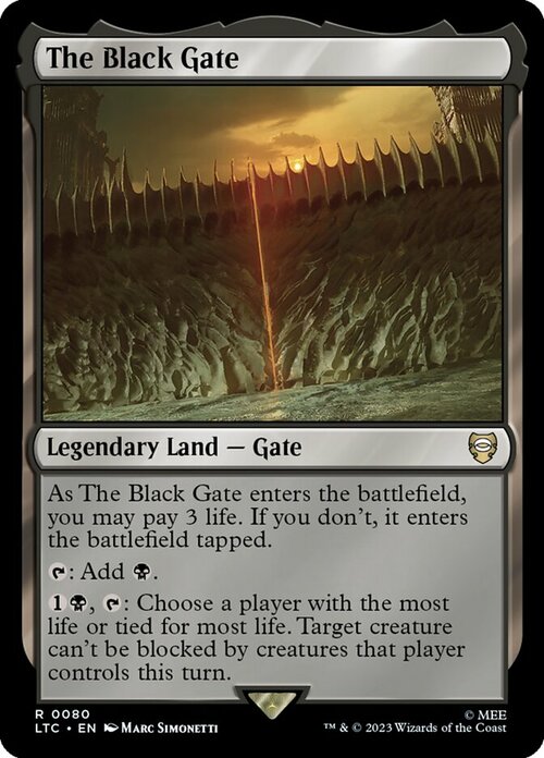 The Black Gate Card Front