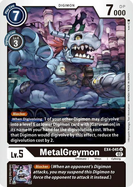 MetalGreymon Card Front