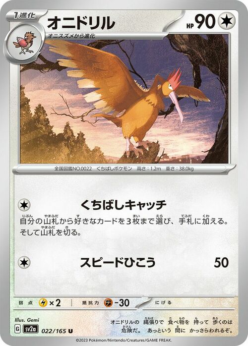 Fearow Card Front