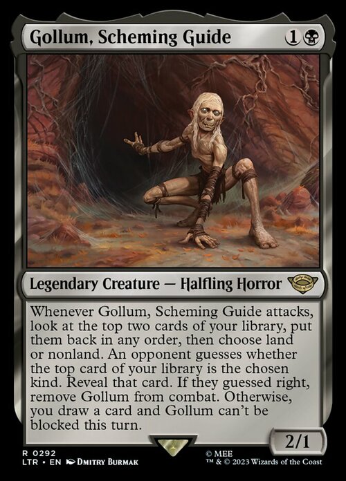 Gollum, Scheming Guide Card Front