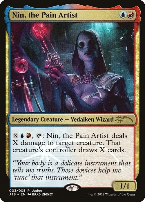 Nin, the Pain Artist Card Front