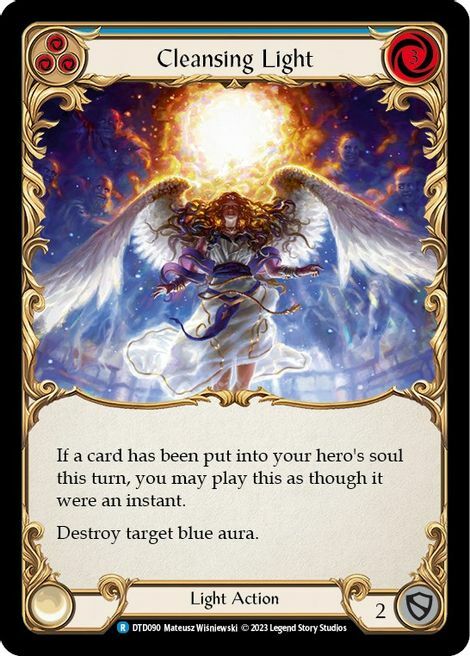 Cleansing Light - Blue Card Front