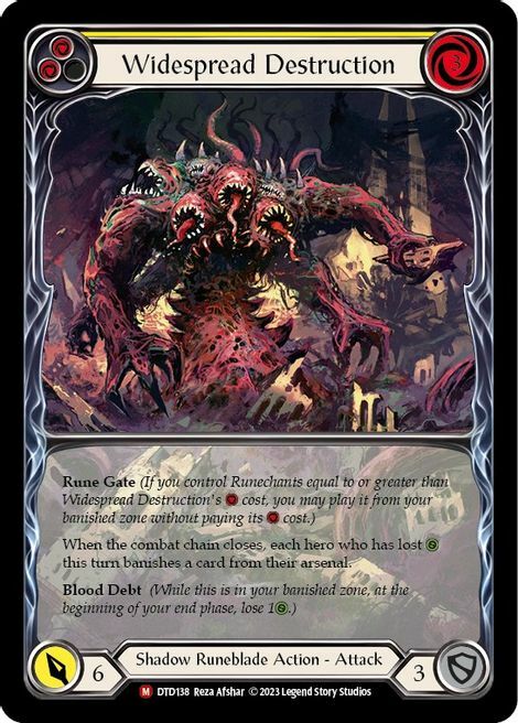 Widespread Destruction Card Front