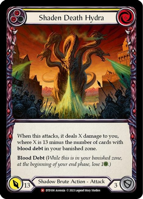 Shaden Death Hydra Card Front